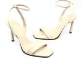 Feles Bilekten Bağlamalı Tek Bant Kadın Topuklu Ayakkabı thumbnail 16