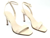 Feles Bilekten Bağlamalı Tek Bant Kadın Topuklu Ayakkabı thumbnail 17