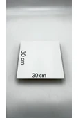 10 Adet 30x30 Cm Mdf Beyaz Pasta Altlığı thumbnail 2