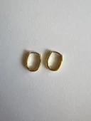 14K OVAL KÜPE RODYUM KAPLAMA - 2