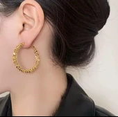 Işıltılı Gold Çelik Takı Seti 347 - 3