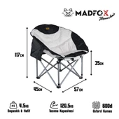 Madfox Moonchair Deluxe Katlanır Kamp Sandalyesi thumbnail 3