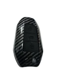 Peugeot 208 308 508 2008 3008 5008 Rifter Karbon Anahtar Koruma Kılıfı Sustasız Siyah Renk thumbnail 2