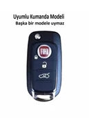 Fiat Egea Siyah Karbon Anahtar Kılıfı Modellere (3 TUŞLU) thumbnail 4