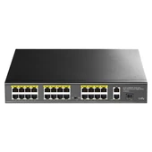 Cudy FS1026PS1 24 Port 10/100Mbps 1SFP 2GE RJ45 VLAN&Extend Mode 250m 300W 1U POE+ Ethernet Switch - 1