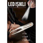 ModaCar Led Işıklı Cımbız Kirpik Kaş Cımbız Epilasyon Cımbızı - 1