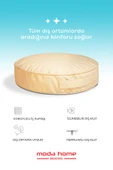Moda Home Bedding Sıvı Geçirmez Minder | Dekoratif,Balkon, Bahçe, Plaj, Kamp, Havuz ve Palet Minderi(Yuvarlak B) - 2