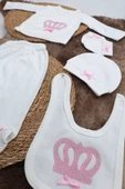 Sema Baby 5 Parça Hastane Çıkışı Zıbın Seti 0-3 Ay - Princess - 3