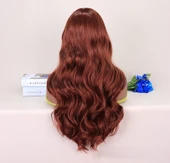 Koyu Bakır Tül Peruk thumbnail 6