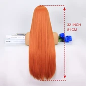 Bakır Ekstra Uzun Tül Peruk thumbnail 5