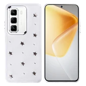 İnfinix Hot 50 Pro 4G Kılıf Airbag Tasarımlı Simli Şeffaf Zore Kutup Kapak - 2