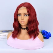 Kızıl Fiber Sentetik Tül Peruk thumbnail 3