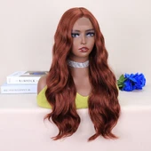 Koyu Bakır Tül Peruk thumbnail 2