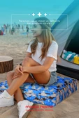 Moda Home Bedding Sıvı Geçirmez Minder | Dekoratif,Balkon, Bahçe, Plaj, Kamp, Havuz ve Palet Minderi(Kare MG) - 7