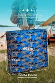 Moda Home Bedding Sıvı Geçirmez Minder | Dekoratif,Balkon, Bahçe, Plaj, Kamp, Havuz ve Palet Minderi(Kare MG) - 5