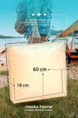 Moda Home Bedding Sıvı Geçirmez Minder | Dekoratif,Balkon, Bahçe, Plaj, Kamp, Havuz ve Palet Minderi(Kare B) - 5