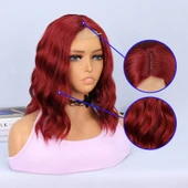 Kızıl Fiber Sentetik Tül Peruk thumbnail 4