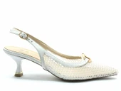 Feles Dantel Detaylı Arkası Açık Stiletto Kadın Topuklu Ayakkabı thumbnail 4