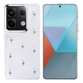 Xiaomi Redmi Note 13 Pro 4G Kılıf Airbag Tasarımlı Simli Şeffaf Zore Kutup Kapak - 4