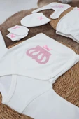 Sema Baby 5 Parça Hastane Çıkışı Zıbın Seti 0-3 Ay - Princess - 2