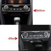 HONDA Civic 10. Nesil 2016-2021 için Premium Karbon Fiber Paneli Kapak Süsü 6. RESME BAKINIZ - 4