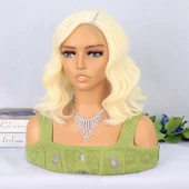 Platin Yan Tül Peruk thumbnail 3