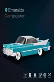 ULTRATEKNO WS-1965BT Dodge 59 Model Retro Araba Bluetooth Hoparlör Fm Radyo USB Tf Aux Destekli Speaker - 3