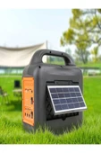 ULTRATEKNO KTF-1769 Mikrofon LED Ampul ve Fenerli Bluetooth Hoparlör Güneş Panelli Powerbank Kamp Hoparlörü - 6