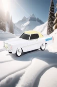 ULTRATEKNO 1966 Cadillac Model Retro Araba Bluetooth Hoparlör Fm Radyo USB Tf Aux Destekli Speaker - 2