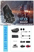 ULTRATEKNO Yeni Model Maxto MX2 Intercom Motosiklet Kask Hoparlörü Bluetooth Intercom Hi-Fi Ses IPX6 - 8