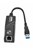 ULTRATEKNO Usb 3.0 To RJ45 Gigabit Ethernet Adaptörü Kablolu USB Dönüştürücü 1000 Mbps Laptop PC Çevirici - 3