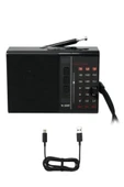 ULTRATEKNO M-568BT Mini Cep Radyosu Bluetooth Hoparlör Şarjlı FM Radyo Micro SD MP3 Desteği AUX Kulaklık Çıkışı - 1
