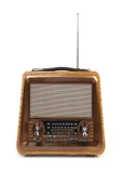 ULTRATEKNO R-2066BT Nostaljik Radyo Gerçek Ahşap Eskitme Bluetooth Hoparlör Mp3 Çalar Müzik Kutusu - 2