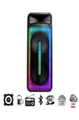ULTRATEKNO 8"x2 45 WATT Taşınabilir RGB Bluetooth Hoparlör Karaoke Party Box + Kablosuz Mikrofon - 6