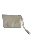 Vip Home Concept  Kadın Bej Deri El Askılı Portföy Clutch Çanta Vip Home Bags - 1