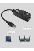 ULTRATEKNO Usb 3.0 To RJ45 Gigabit Ethernet Adaptörü Kablolu USB Dönüştürücü 1000 Mbps Laptop PC Çevirici - 6