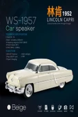 ULTRATEKNO 1952 Lincoln Capri Model Retro Araba Bluetooth Hoparlör Fm Radyo USB Tf Aux Destekli Speaker thumbnail 2