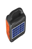 ULTRATEKNO GTS-1768 10W 6,5 inç Ampul ve El Fenerli Bluetooth Hoparlör Güneş Panelli Powerbank Kamp Hoparlörü - 7