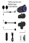 ULTRATEKNO Yeni Versiyon Maxto M3S Serisi 2k Fhd 1440P Kameralı Intercom Motosiklet Kask İntercom Uyumlu - 7