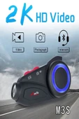 ULTRATEKNO Yeni Versiyon Maxto M3S Serisi 2k Fhd 1440P Kameralı Intercom Motosiklet Kask İntercom Uyumlu - 1