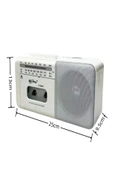 ULTRATEKNO PX-680BT Müzik Seti Kaset Çalar FM Radyo USB MP3 Player Bluetooth Hoparlör Müzik Seti - 6
