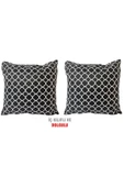 Vip Home Concept  Kırlent Yastık Dolgulu Fermuarlı Vip Yastık 2 Adet-43x43 Cm(karaçatı) - 1