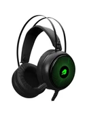 GameBooster Rebel GB-H12 RGB 7.1 USB Kablolu Kulak Üstü Oyuncu Kulaklığ - 1