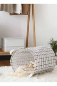 Vip Home Concept Market Ürünleri  Vip Oyuncak Sepeti Çift Kat Kumaşlı Katlanabilir Sepet-beyaz Pano - 1