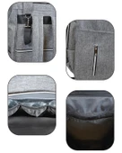 Yuga Anne Bebek Bakım Fonksiyonel Sırt Çantası Gri - 4