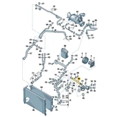 VW Golf 5 2004-2006 1.6FSi BLF Motor Termostat Su Borusu 03C121065B thumbnail 3