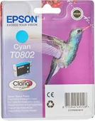 EPSON TO802 MAVİ KARTUŞ KUTUSUZ orjinal ürün - 1