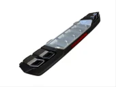 CIVIC FC5 2016-2021 IÇIN UYUMLU DIFUZOR KARE EGZOZ SILVER thumbnail 2