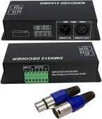 DMX-512 Dekoder Dijital Ekran Dimmer Sürücü RGBW 4 Kanal LED Kontrol Cihazı Şerit band DC12V-24V 348W - 5