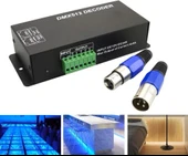 DMX-512 Dekoder Dijital Ekran Dimmer Sürücü RGBW 4 Kanal LED Kontrol Cihazı Şerit band DC12V-24V 348W - 1